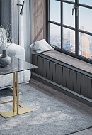 Биметаллический дизайн радиатор Royal Thermo PianoForte VD 200 Noir Sable (черный) VDR80 - 16 секций, нижнее правое подключение, 80мм 