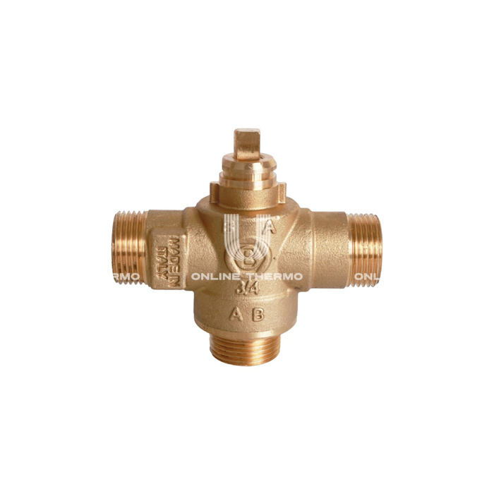 Трехходовой зонный (зональный) клапан Stout SVM-0070-300020 НР 3/4", Kvs 8, с сервоприводом 230V 