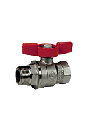 Кран шаровый Giacomini R854X026 1 1/4" ВР-НР, полнопроходной, ручка-бабочка 