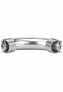Фиксатор поворота 90° с кольцами (направляющий отвод) Varmega VM36123 для труб 25 мм, оцинкованная сталь 