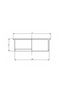 Заглушка PVC-U (НПВХ) Ostendorf KG KGM 222620 D160 мм 