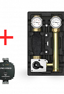 Насосная группа Meibes MK ML66831.36MRU, смесительная с приводом, DN 25 (1"), с насосом Grundfos UPM3 Hybrid 25-70 180, подача слева 