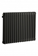 Cтальной трубчатый радиатор Irsap Tesi 3 RR305651010A430N01 30565/10 T30 3/4", боковой, черный глянцевый RAL9005, с креплением 