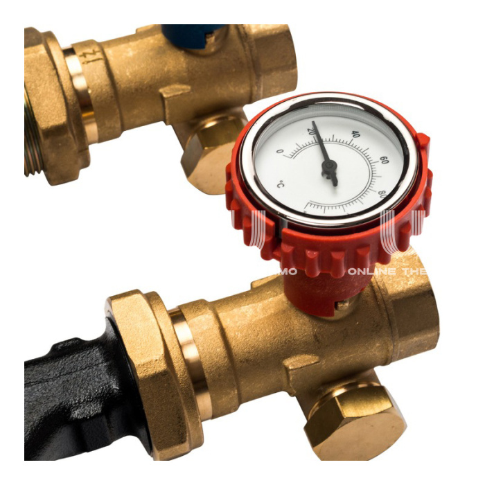 Насосная группа Stout SDG-0003-002502 DN 25 (1") с приводным смесителем и насосом Grundfos UPSO 25-65, подача справа 