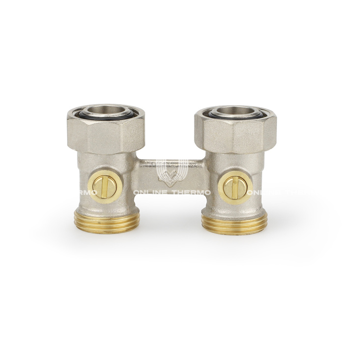 Узел нижнего подключения Varmega VM14111 3/4"EKх3/4"EK НР-ВР, прямой, для двухтрубных систем 