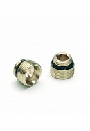 Ниппель (переходник) Rehau 12407111001 НР-НР 1/2"х3/4"EK с прокладкой O-ring для узлов нижнего подключения, комплект 2 шт. 
