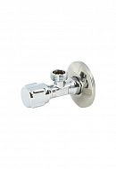 Кран шаровый для бачков/смесителей Uni-Fitt 185M2000, 1/2"х1/2" НР-НР, с розеткой, ручка-барашек 
