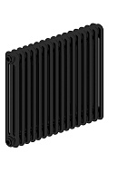 Cтальной трубчатый радиатор Irsap Tesi 3 RR305651010A430N01 30565/10 T30 3/4", боковой, черный глянцевый RAL9005, с креплением 