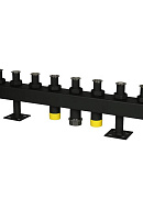 Модульный распределительный коллектор Stout SDG-0016-005004 DN32, до 150 кВт, конструкционная сталь, с термоизоляцией 