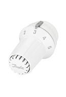 *Термостатическая головка (термостат) Royal Thermo Danfoss RTE 07.0007 (НС-1286680), жидкостная, клипсовое соединение, белая 