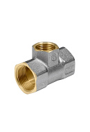 Тройник переходной с внутренней резьбой Aquasfera 9008-02 ВР 1"×1/2"×1", никелированный 
