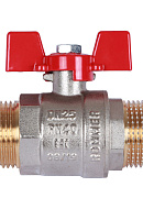 Кран шаровый Rommer RBV-0007-0410225, 1" НР-НР, стандартный, ручка-бабочка 