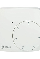 Комнатный термостат (терморегулятор) Stout WFHT-BASIC STE-0002-000004, проводной, электронный, со светодиодом 