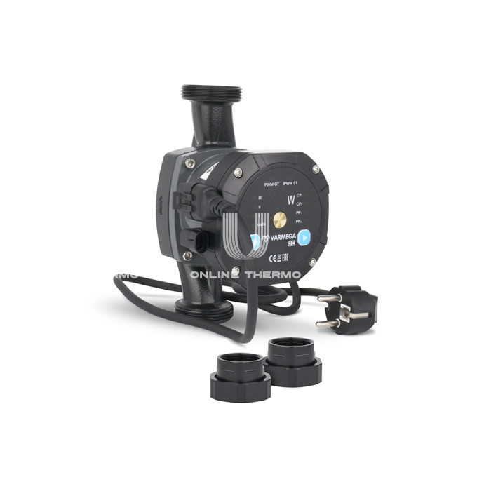 Насос энергоэффективный Varmega VMCP03 2E 25/40 180, VMCP03-25401803, с гайками и термоизоляцией 
