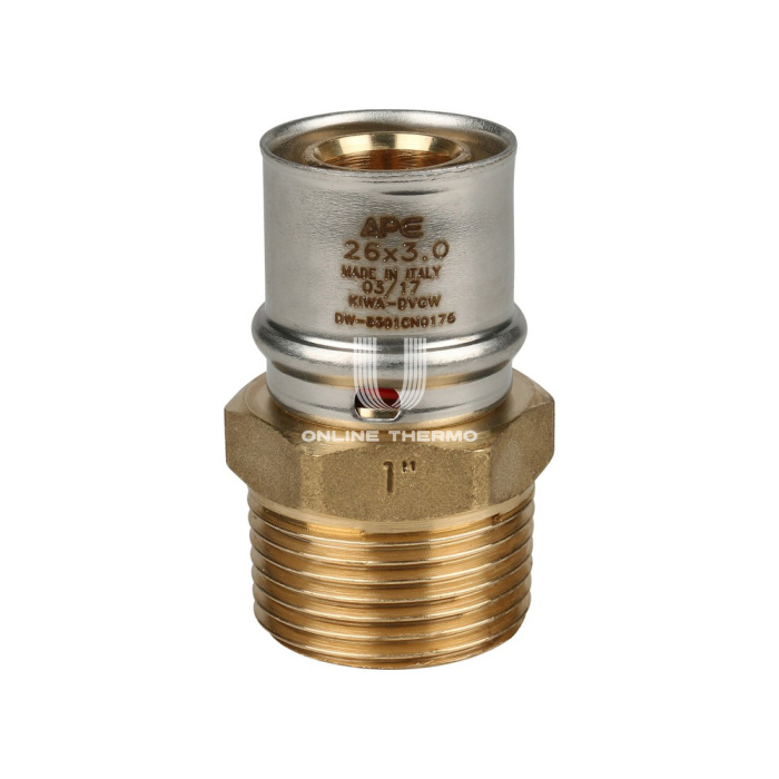 Муфта с наружной резьбой Stout SFP-0001-000126 1"х26, пресс-фитинг 