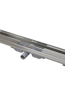 Душевой лоток (водоотводящий желоб) AlcaPlast APZ104-550 Flexible Low, регулируемый, к стене, горизонтальный сток - 550 мм 