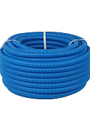 Труба гофрированная Varmega VM58003 ПНД 32 мм, синяя (для труб 25 мм), бухта 50 м 
