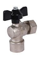 Кран шаровый угловой с накидной гайкой Stout SVB-1010-000015 1/2"x1/2" ВР-НГ, ручка-бабочка 