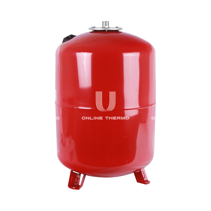 Расширительный бак для отопления Stout STH-0005-000100, 100 л, красный вертикальный, на ножках 