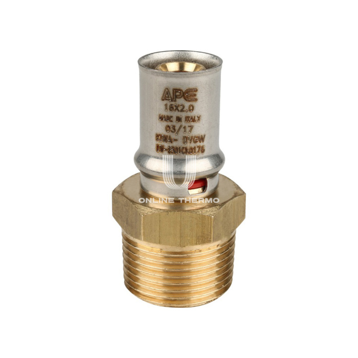 Муфта с наружной резьбой Stout SFP-0001-003416 3/4"х16, пресс-фитинг 
