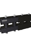 Модульный распределительный коллектор Gidruss (Гидрусс) MK-60-5DU.EPP, до 60 кВт, конструкционная сталь, с термоизоляцией, подключение для температурного датчика 