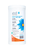 Картридж фильтра Atoll ATECRT145 RFC-BB, гранулированный активированный уголь и полипропилен, ХВС, 10", сорбционная и механическая очистка 5 мкм, Big Blue 