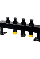 Модульный распределительный коллектор Stout SDG-0016-005002 DN32, до 150 кВт, конструкционная сталь, с термоизоляцией 