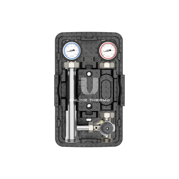 Насосная группа Varmega V-Flow VMPG12-250000, с 3-ходовым клапаном, DN25, нержавеющая сталь, без насоса и привода 