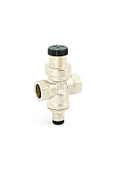 Редуктор давления Uni-fitt Compact 1/2" 202N2140, PN15, 1-4 бар, с присоединением к радиальному манометру, никелированный 