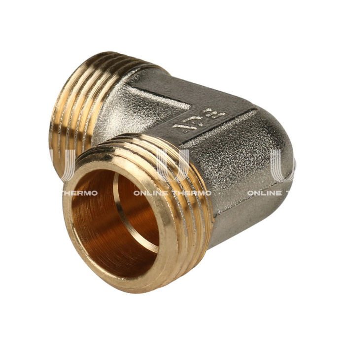 Угольник (угол) с наружной резьбой Stout SFS-0006-001216 1/2"х16, никелированный, компрессионный 