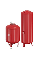Расширительный бак для отопления Flamco Flexcon M 1600, 1600 л, PN10, красный, вертикальный, напольный на ножках 