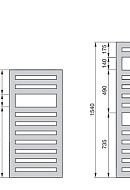 Полотенцесушитель электрический Zehnder Metropolitan Spa METE-120-050/GD 9016 1200-500 мм, белый 