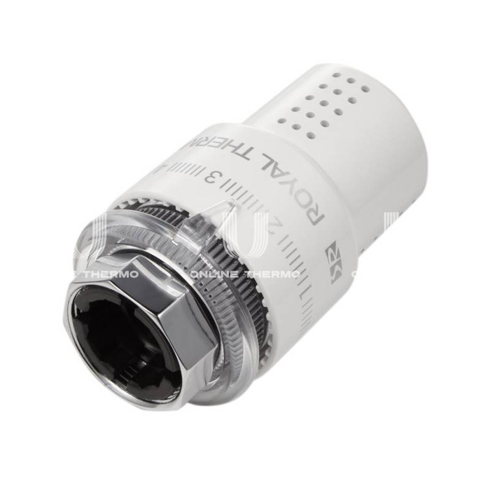 Термостатическая головка (термостат) Royal Thermo Design RTO 07.0009, жидкостная, М30х1.5, белая 
