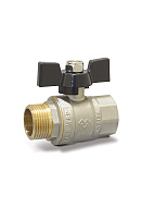 Кран шаровый Varmega Toro VM02402 3/4" НР-ВР, полнопроходной, ручка-бабочка 