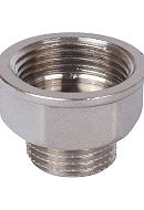 Переходник с внутренней и наружной резьбой Stout ВН никелированный 1/2"×3/8" 