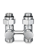 Узел нижнего подключения Varmega VMDV21-400415, 1/2"×3/4"EK НР, прямой, хром 
