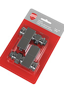 Комплект радиаторных клапанов (вентилей) ручной регулировки Royal Thermo Cube RTE 56.001 1/2" ВР-НР, прямой, комплект из 2 шт., хром 