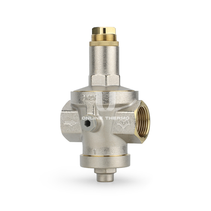 Редуктор давления Varmega VM12803, 1", PN25, мембранный, с присоединением к манометру 
