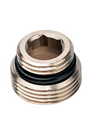 Ниппель (переходник) Luxor 69190000, 1/2х3/4 НР, латунь 