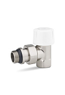 Термостатический клапан (терморегулятор) Varmega VMDV05-510404, 1/2" ВР-НР, угловой, матовый никель 