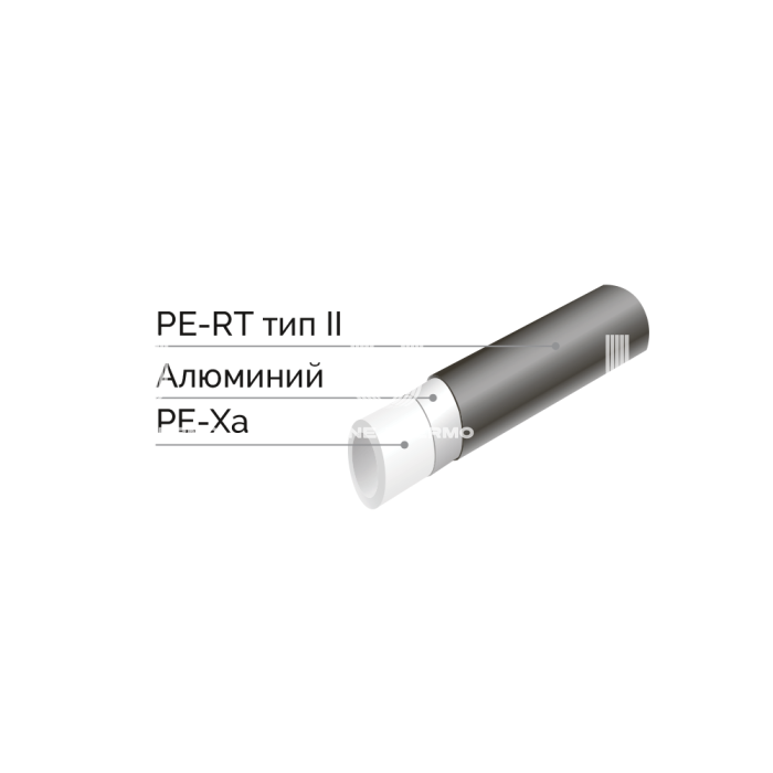 Труба Varmega Stabil PE-Xa/AL/PE-RT тип II VM5022029100, 20x2.9 мм, бухта 100 м, серая 