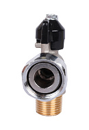Кран шаровый угловой с накидной гайкой Stout SVB-0010-001520 1/2"x3/4" НР-НГ, ручка-бабочка 