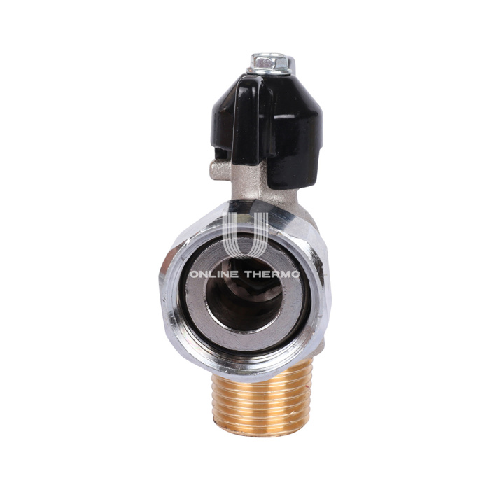 Кран шаровый угловой с накидной гайкой Stout SVB-0010-001520 1/2"x3/4" НР-НГ, ручка-бабочка 
