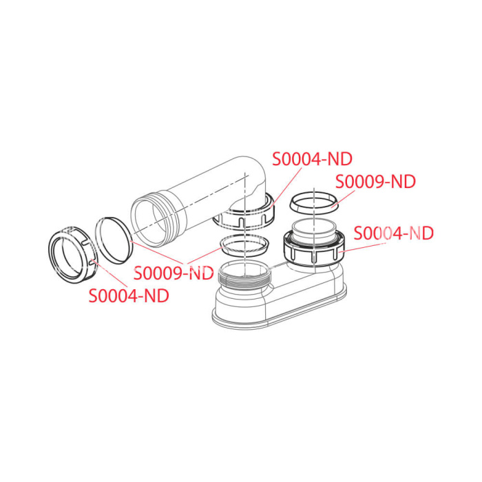 Гидрозатвор Alcaplast A53-6/4" 