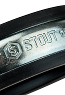 Хомут для труб Stout комплект: хомут+шпилька шуруп +дюбель пластиковый 2" (59-65) 