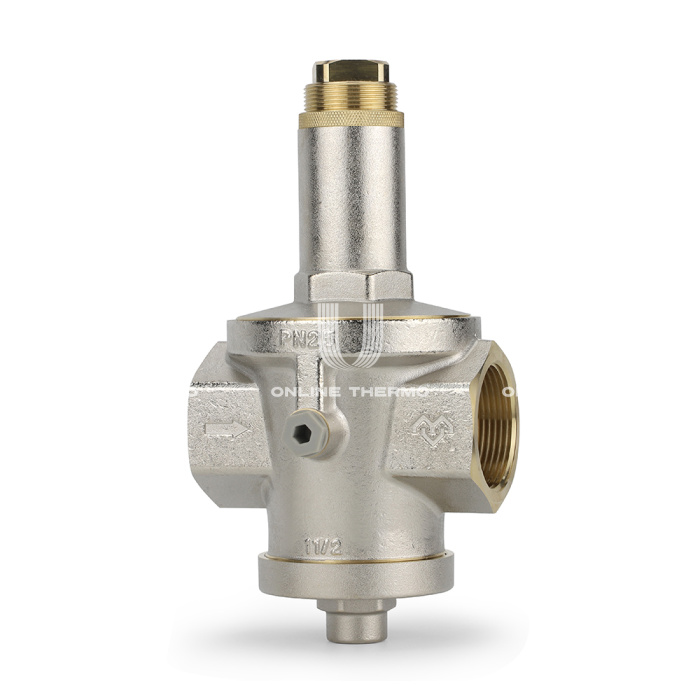 Редуктор давления Varmega VM12805, 1 1/2", PN25, мембранный, с присоединением к манометру 