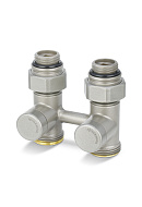 Узел нижнего подключения Varmega VMDV21-300415, 1/2"×3/4"EK НР, прямой, серый 