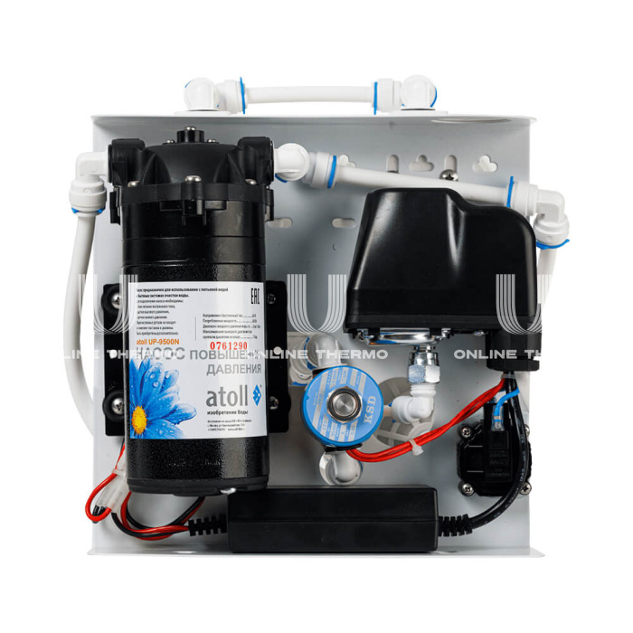 Система обратного осмоса Atoll ATEFDR070 A-3800p STD, 3 ступени, без бака, с повысительным насосом, 2880 л/сутки 