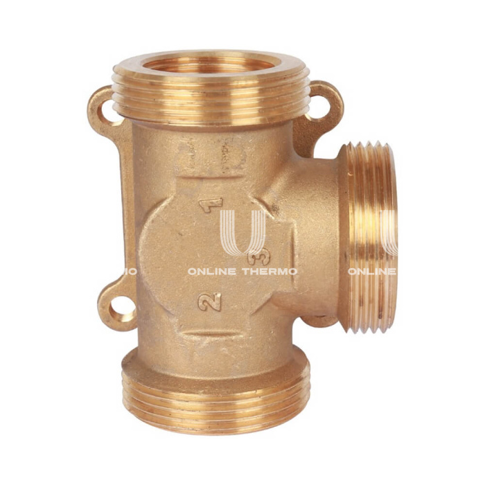 Трехходовой поворотный клапан Stout SVM-0013-012501 ВР-НР 1"-1"1/2", Kvs 8 