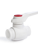 Шаровой кран ППР (полипропиленовый) Fusitek FT07105, 50 мм, для горячей воды, сфера из латуни 